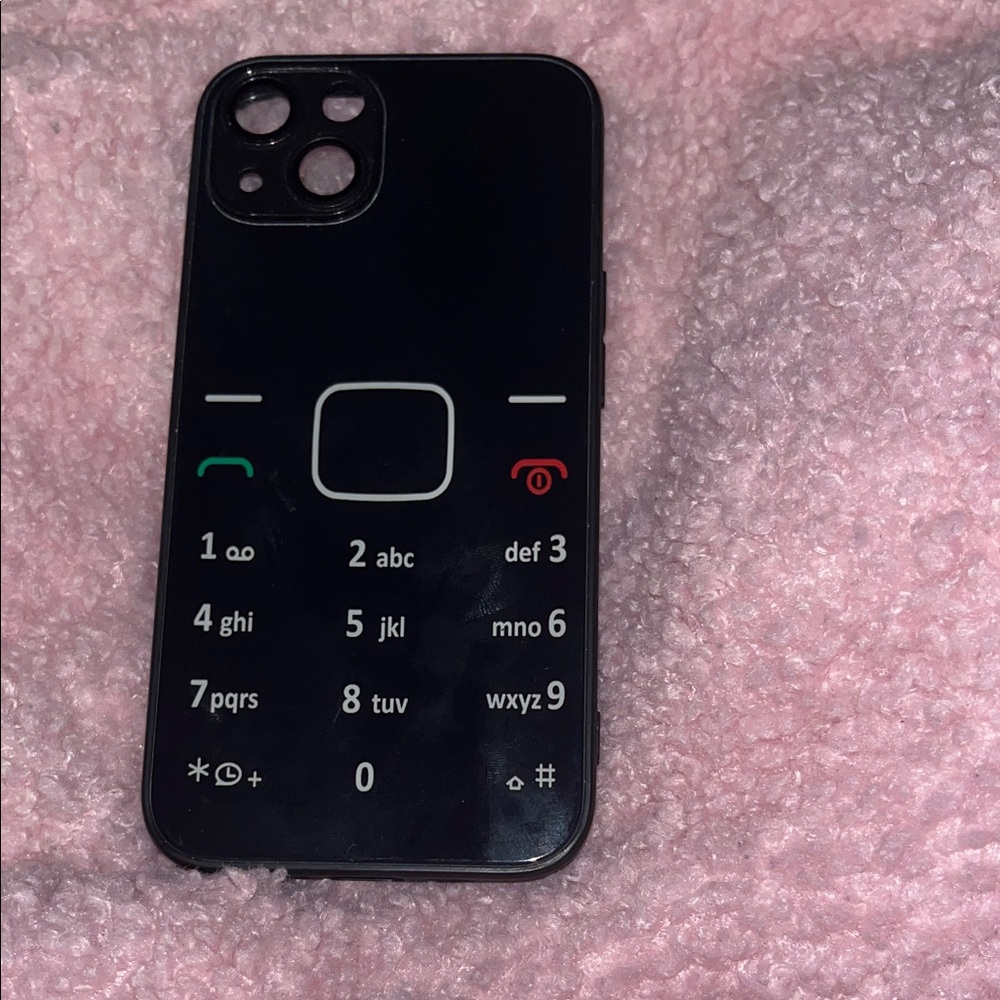 iPhone 13 Black Cell Phone Case with Keypad Design